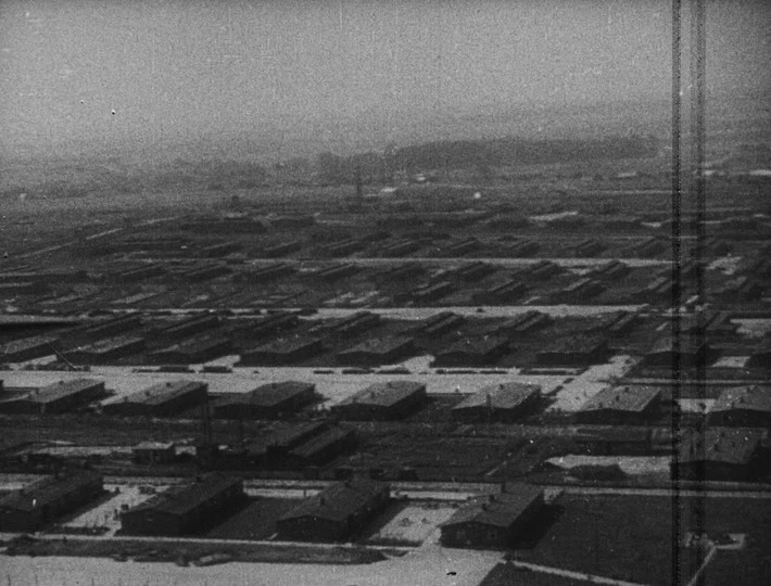 stillframe photo of Majdanek Mid-field I, from Soviet helicopter liberation footage.jpg