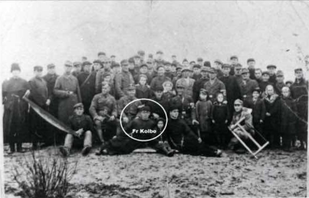 Photo of Kolbe with German Soldiers